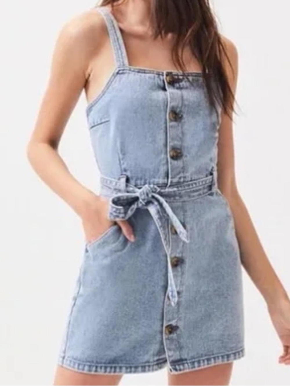PacSun Light Blue Denim‎ Mini Dress